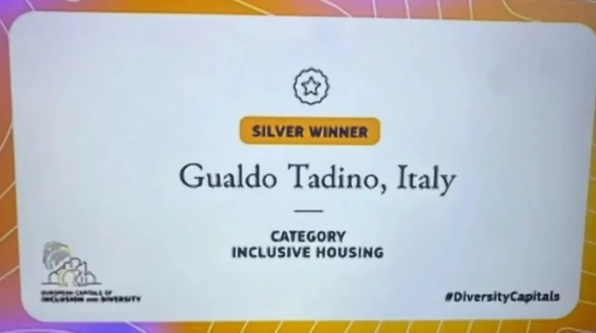 Alla 'Pink House' di Gualdo Tadino il prestigioso riconoscimento europeo per l'inclusione abitativa