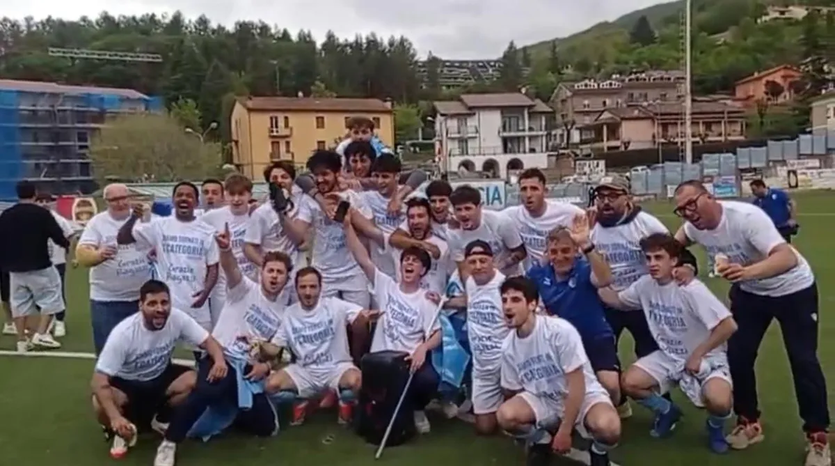 Cascia festeggia il ritorno in Prima Categoria: un traguardo meritato per la squadra e la città