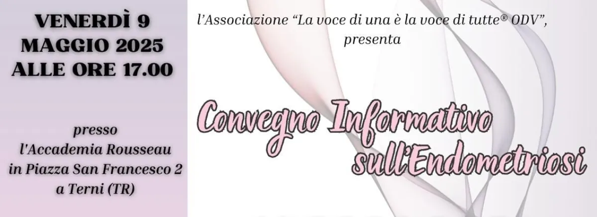 Endometriosi, il 9 maggio a Terni un convegno per informare e sensibilizzare su una malattia spesso invisibile
