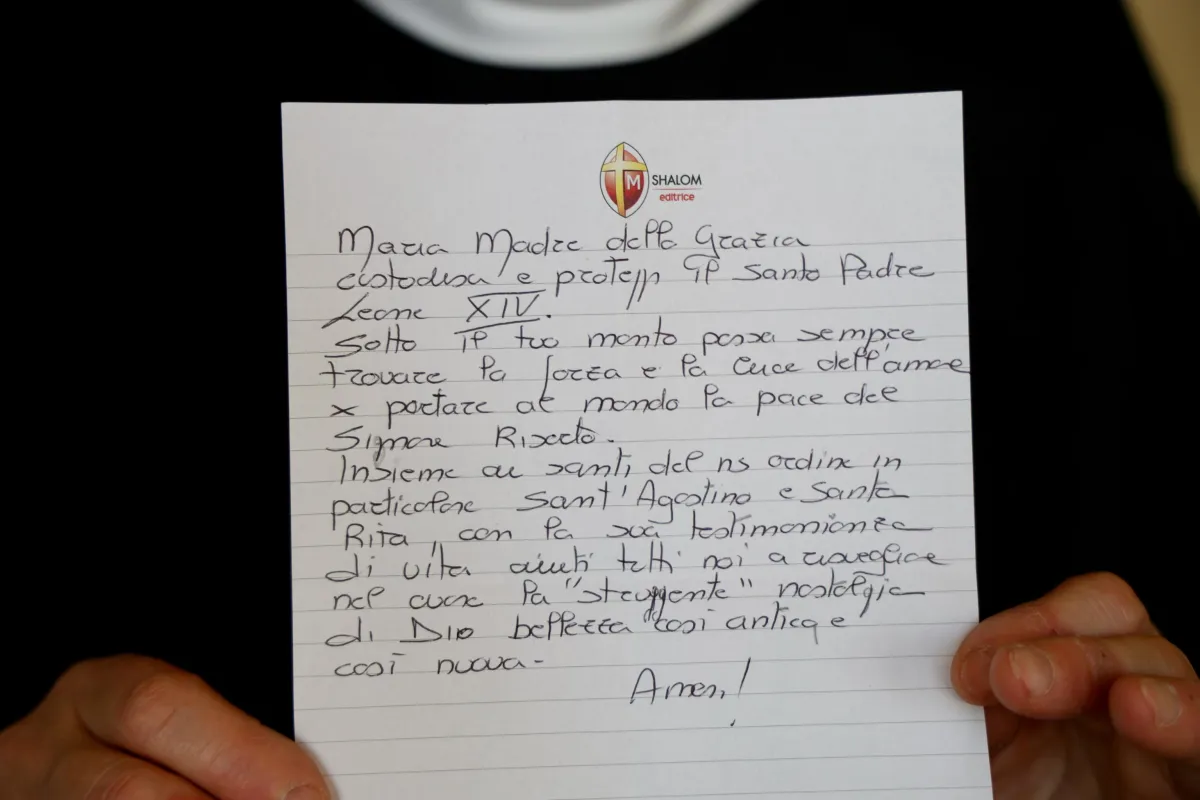 Papa Leone XIV, monache di Santa Rita da Cascia scrivono una preghiera per il nuovo Pontefice