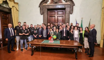 Volley, le istituzioni celebrano la Sir campione d'Europa di Gino Sirci