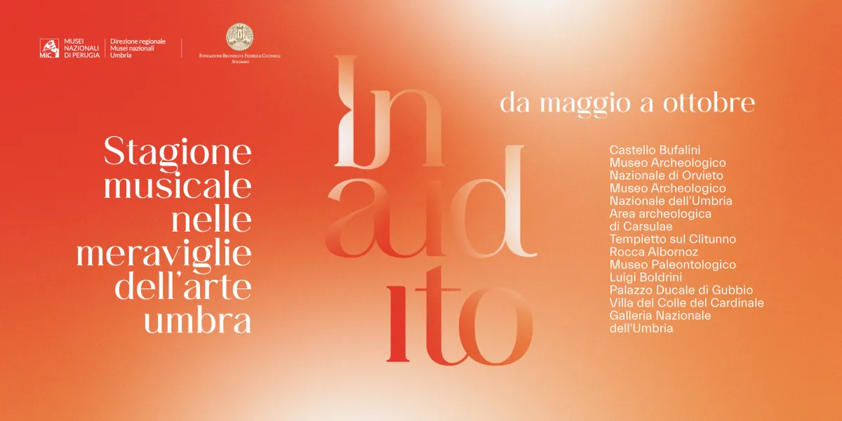 INAUDITO 2025, concerti gratuiti nei musei dell’Umbria da maggio a ottobre: il programma