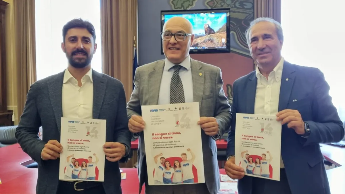 Avis, in Umbria quasi 40mila donazioni di sangue nel 2024 ma serve più plasma. Campagna con Anci e Coni