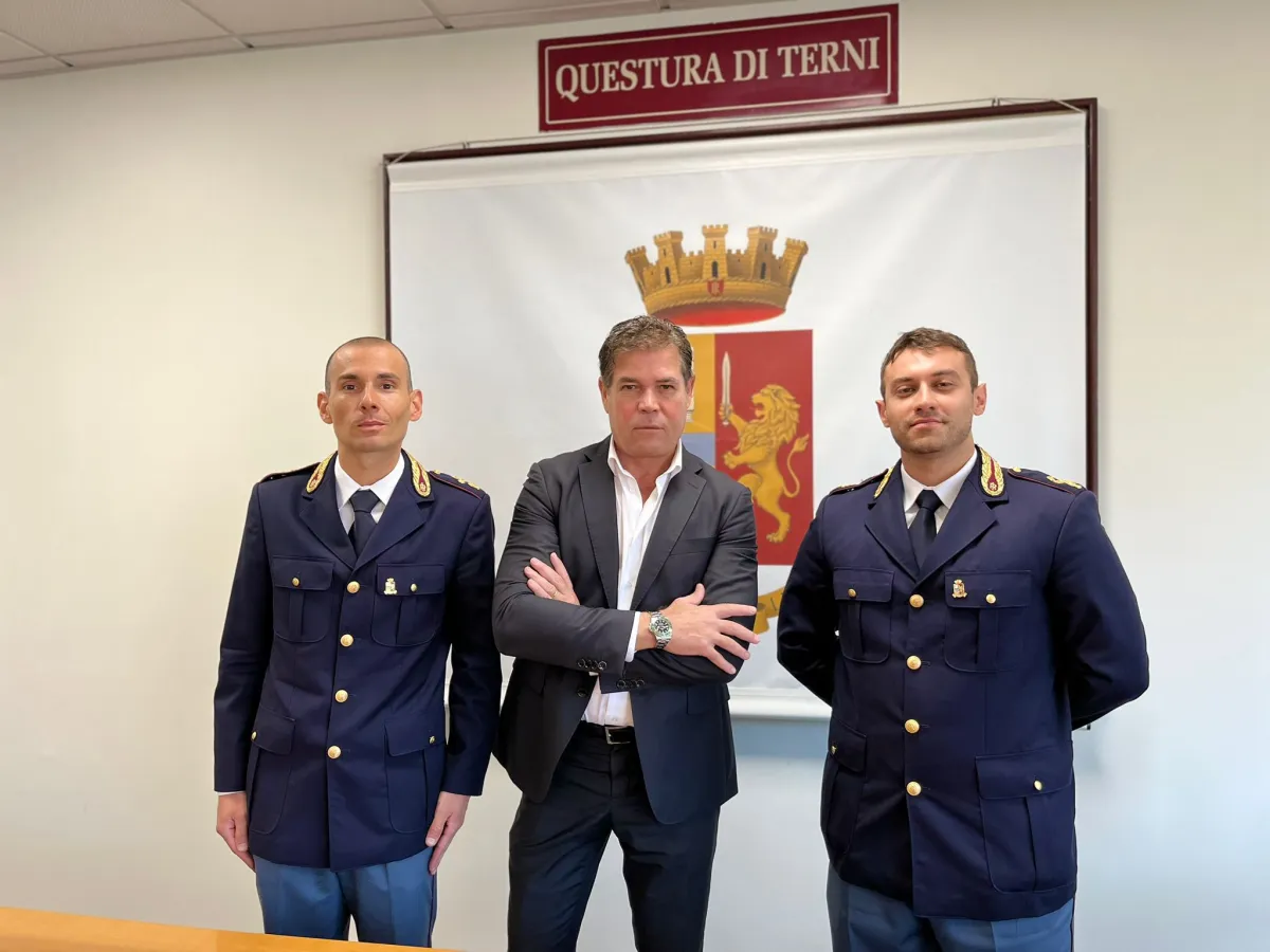 Cambio al vertice della Questura di Terni: Mangino va a Macerata e arriva il nuovo Questore Abenante, due nuovi funzionari in organico