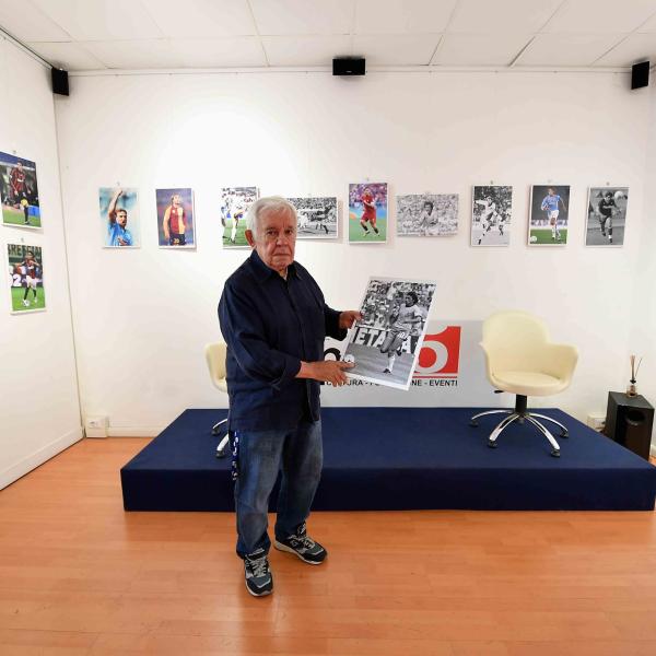 Giuseppe Calzuola, l’eugubino che ha immortalato tutti i campioni del calcio