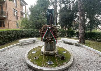 Viale della Rimembranza a Gubbio, luogo del ricordo dei suoi caduti nella Grande Guerra. Il dono del Rotary