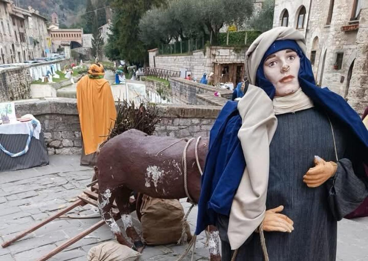 Gubbio: vandalismo al presepe di San Martino.  Responsabile si scusa e promette di risarcire i danni