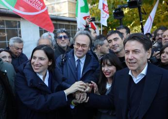 Conte esulta: il Movimento 5 Stelle celebra la vittoria di Proietti in Umbria