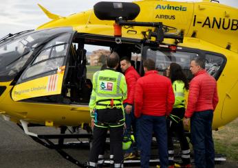 Operaio ferito a Bastia Umbra, in ospedale con l’elisoccorso