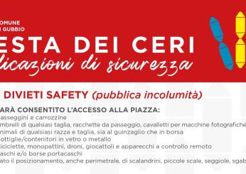 Il Piano della sicurezza a Piazza Grande il 15 maggio durante la Festa dei Ceri elaborato dalle autorità