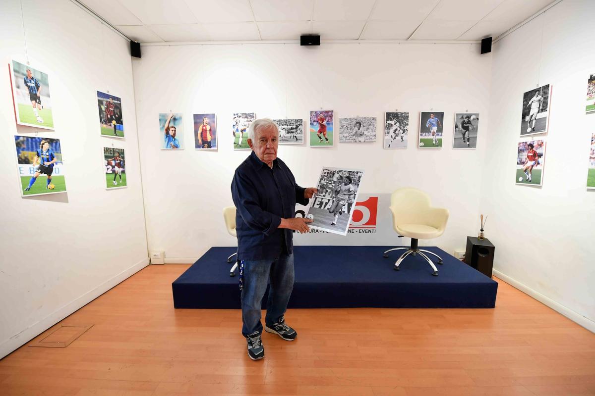 Giuseppe Calzuola, l’eugubino che ha immortalato tutti i campioni del calcio