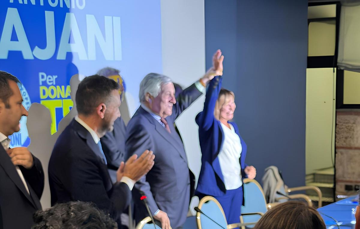 Tajani a Terni: “Forza Italia con Tesei per altri cinque anni di cambiamento”