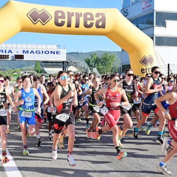 Iniziata la prima giornata di gara all’autordromo di Magione valevole per il campionato Italiano Duathlon edizione 2024