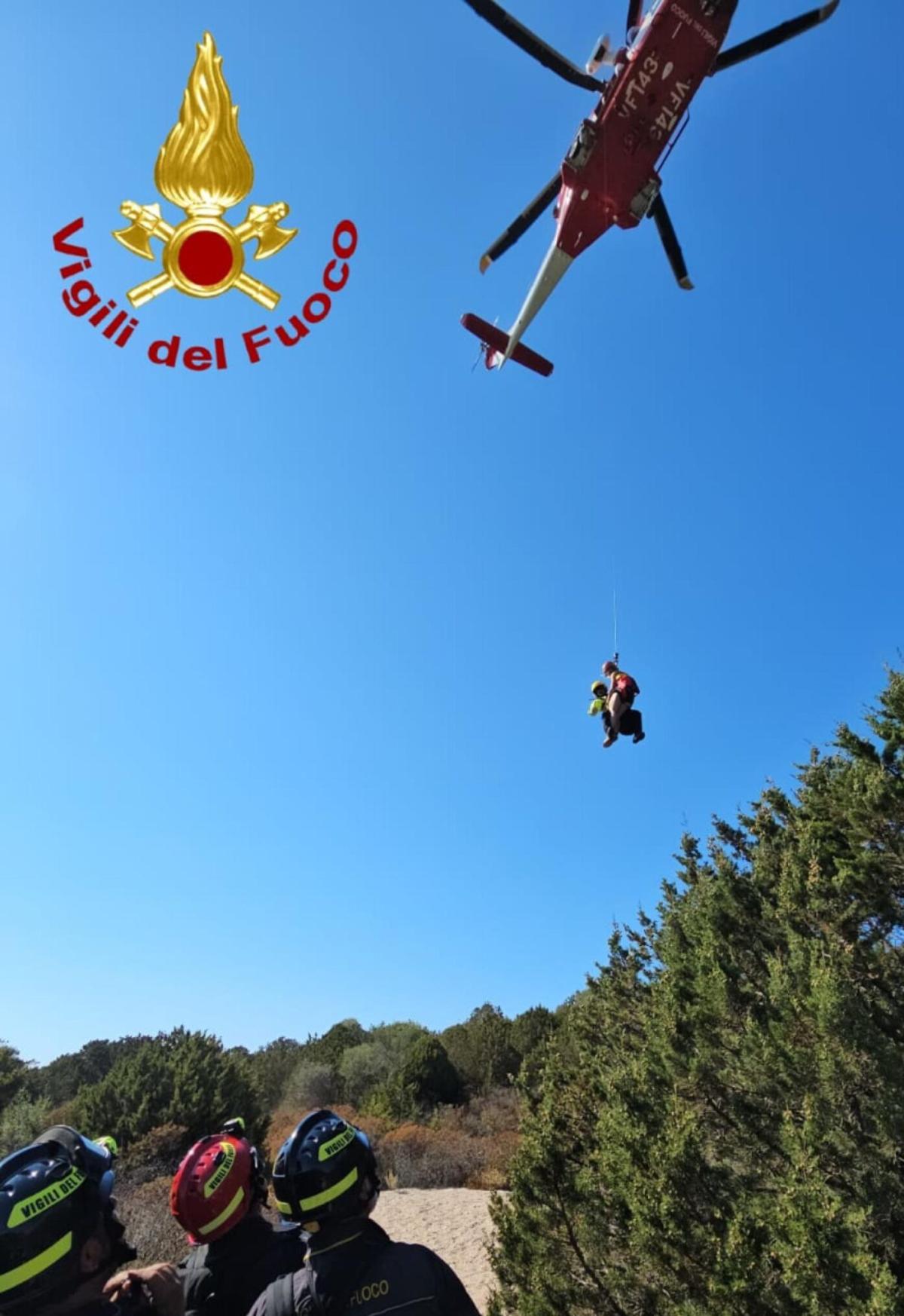 Due turiste francesi soccorse dai Vigili del Fuoco e dall’elisoccorso sul Monte Cucco