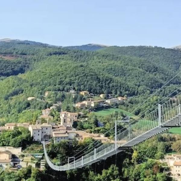 Ponte Tibetano di Sellano dei record sarà inaugurato il 23 marzo. Gubbiotti (sindaco): “Così promuoviamo il paese”