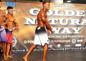 Gubbio protagonista a Pomezia: Alessandro Cambiotti brilla al Gran Premio di Bodybuilding. Conquistata la medaglia d’argento