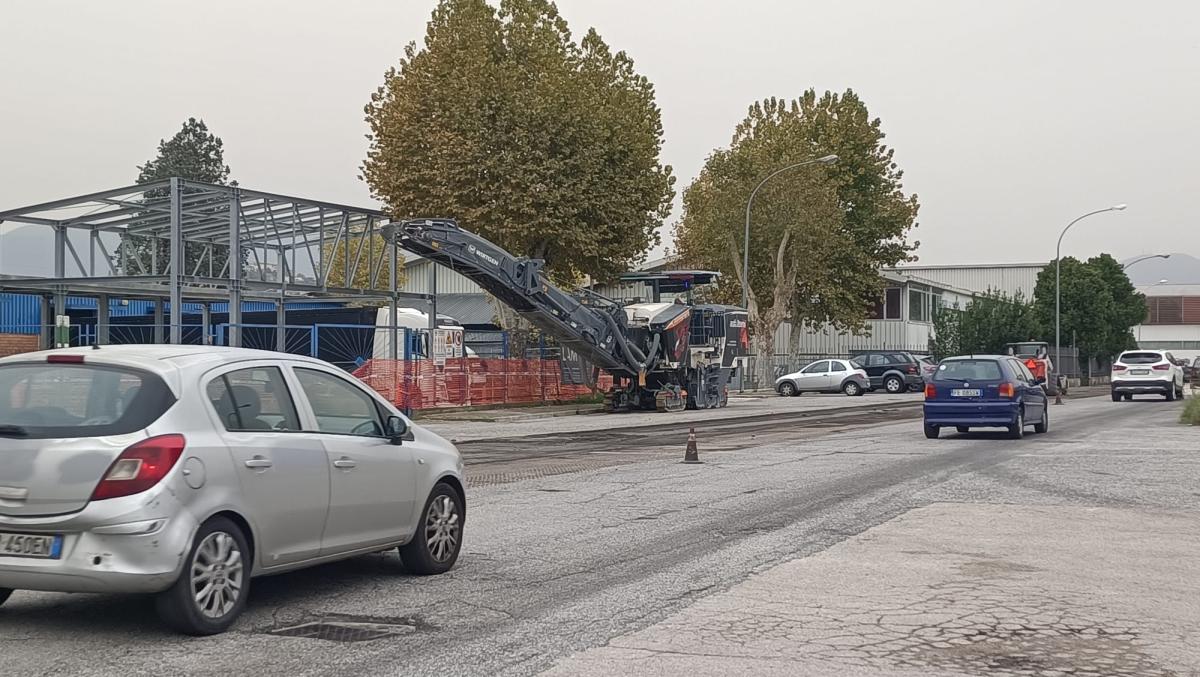 A Terni nuovo asfalto nelle zone industriali e il Comune scrive ad ANAS per i ristori