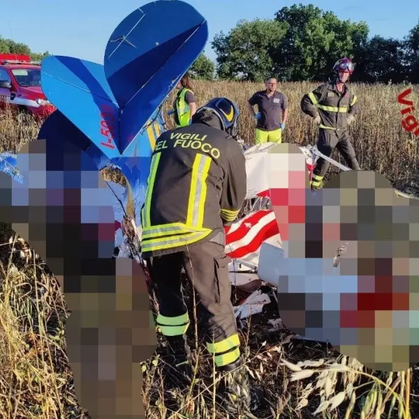 Precipita ultraleggero nei pressi di Perugia, morti due uomini. Il velivolo era decollato dall’aviosuperficie di Montemelino