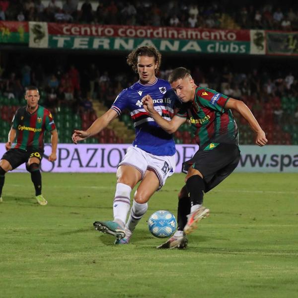 Live / Sampdoria-Ternana 4-1, il gol del pareggio di Pereiro illude le Fere, la tripletta di De Luca e il gol di Stojanovic schiantano i rossoverdi