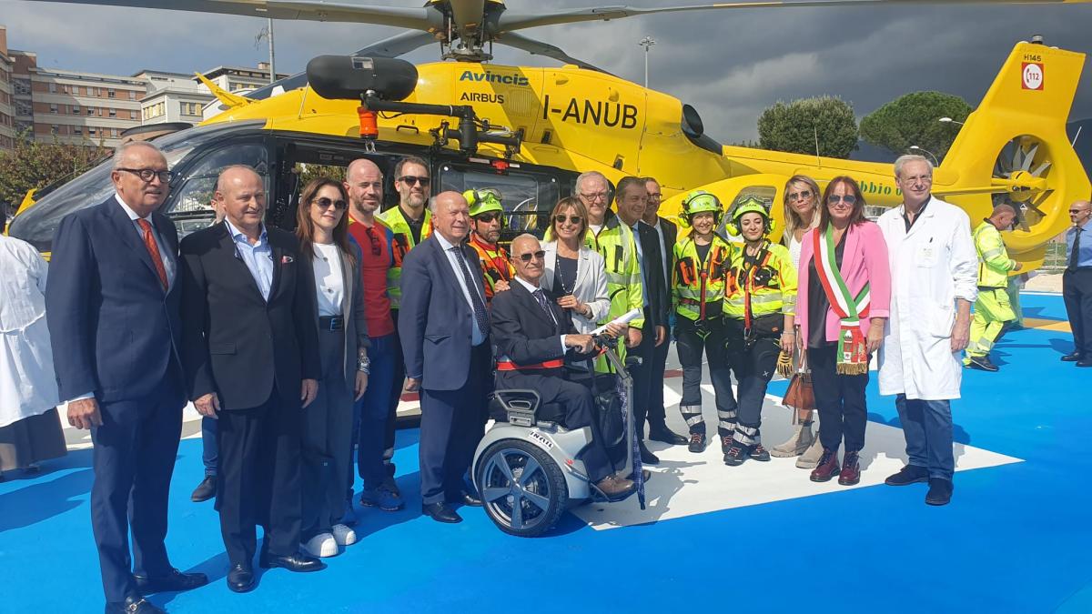 L’ospedale di Terni ha un nuovo Elisoccorso, servizi di emergenza-urgenza al top