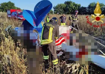 Precipita ultraleggero nei pressi di Perugia, morti due uomini. Il velivolo era decollato dall’aviosuperficie di Montemelino