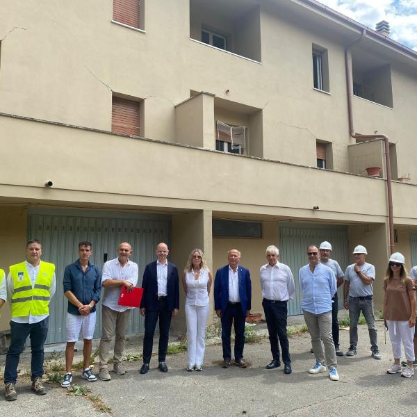 Preci, parte il cantiere per la ricostruzione di sei alloggi Ater Umbria