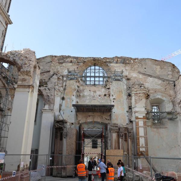 Da Norcia un messaggio di speranza: partiti i lavori di ricostruzione alla concattedrale