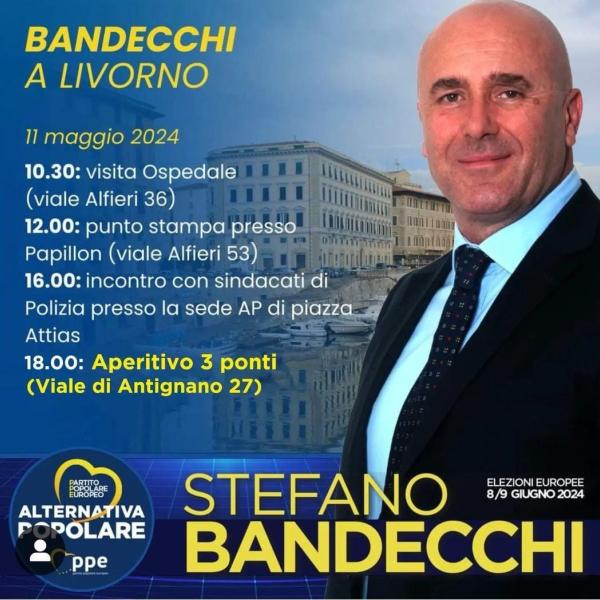 Elezioni Europee, Bandecchi a Livorno: orari e tappe