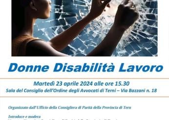 “Donne Disabilità Lavoro”: a Terni il punto con un convegno