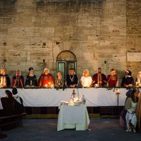 Banchetto medievale Gaite di Bevagna, sale l’attesa dell’evento