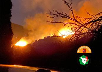 Paura ad Attigliano, un incendio brucia 50 ettari di terreno