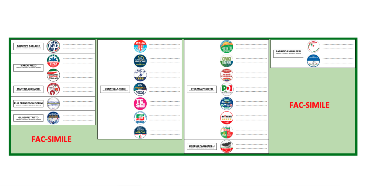 Regionali, candidati e liste tutti ammessi. Ecco la scheda elettorale