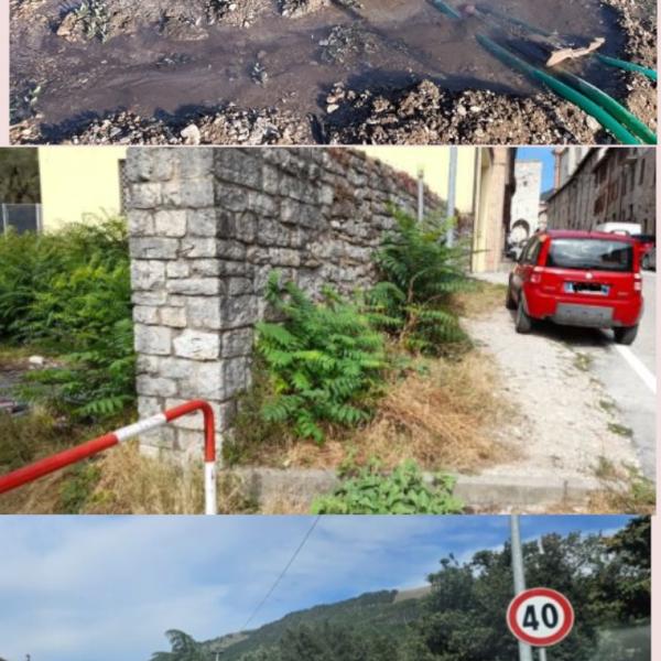 Gubbio, problemi crescenti tra perdite d’acqua, muri pericolanti e viabilità caotica