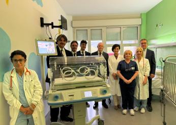 Ospedale di Orvieto, al reparto di Pediatria donate incubatrice neonatale e presidio per ventilazione