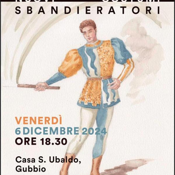 Gli Sbandieratori di Gubbio rinnovano i costumi: esibizione l’8 dicembre a Piazza Grande