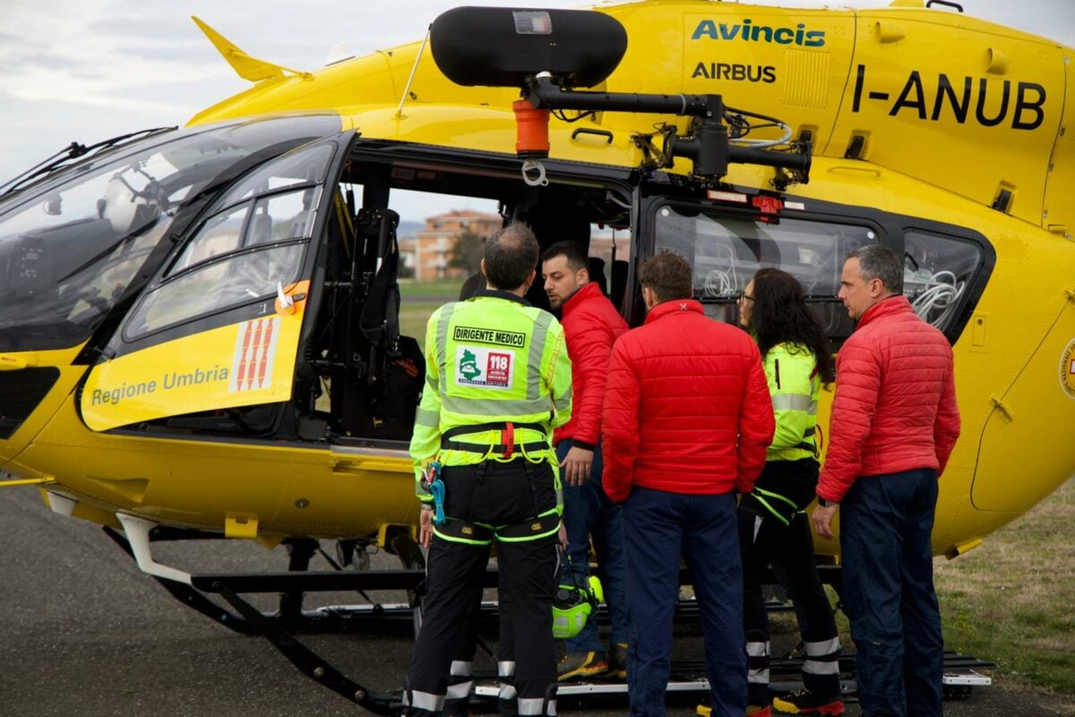 Operaio ferito a Bastia Umbra, in ospedale con l'elisoccorso