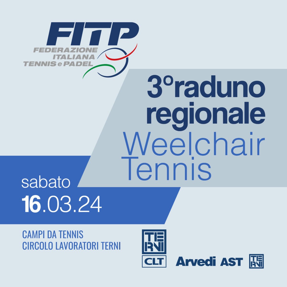 Terni, WheelChair Tennis: il 3° raduno Regionale al CLT Arvedi AST