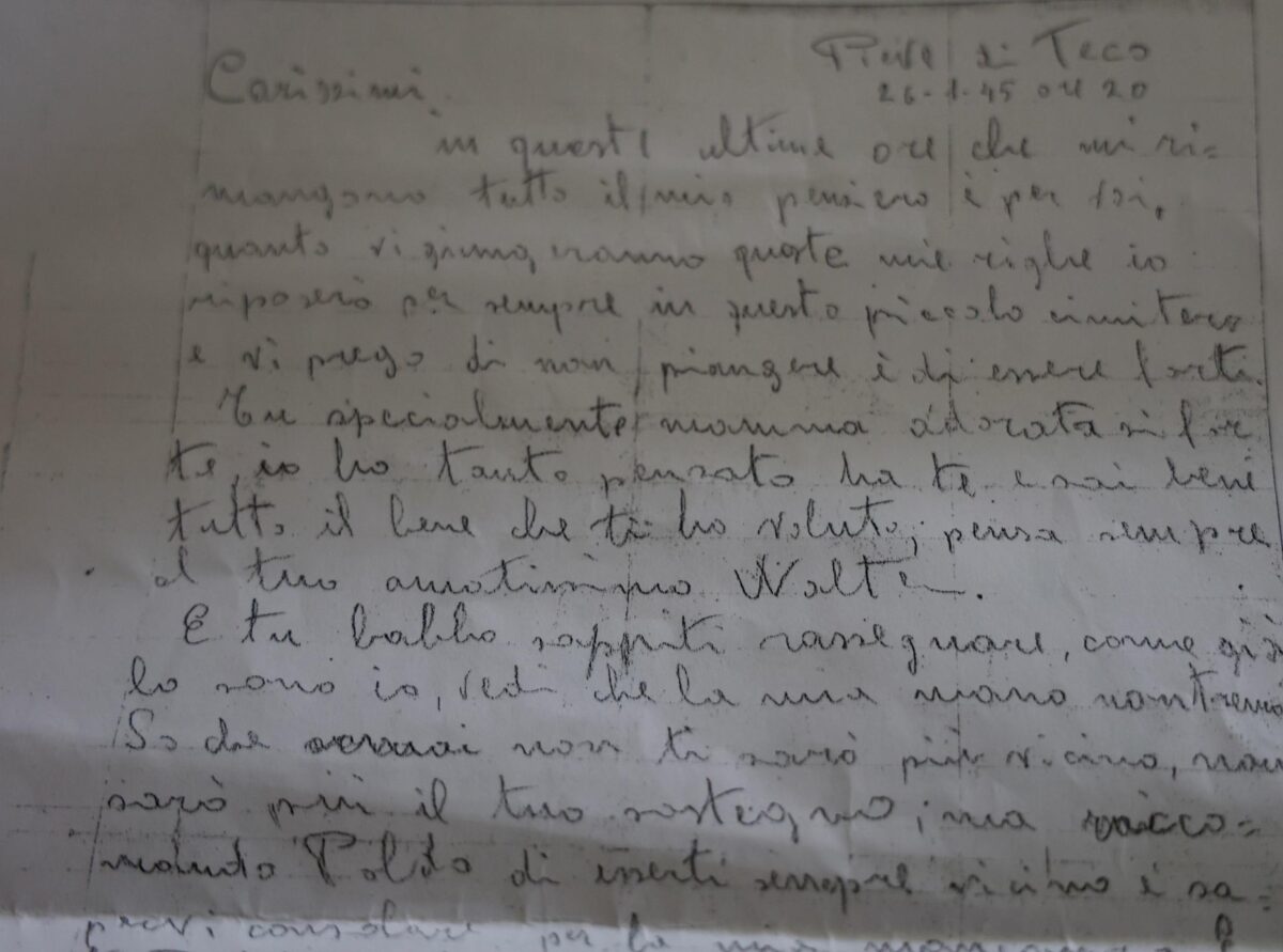 Foligno, la lettera del partigiano Walter Del Carpio letta ai bambini delle elementari