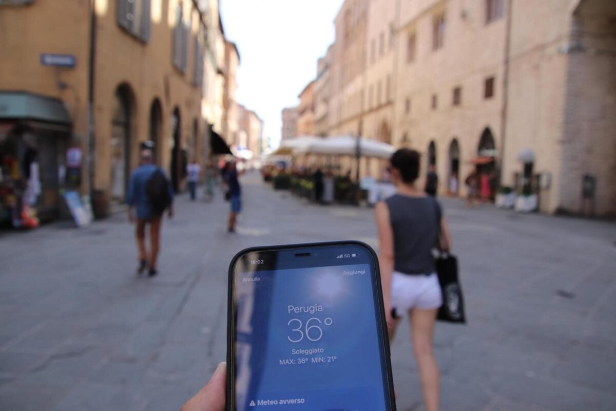 Estate, Perugia prima città da bollino rosso per il caldo afoso