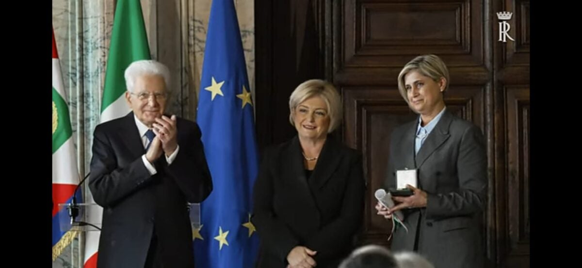 Sergio Mattarella premia Paola Menculini di Saci Industrie con la Stella al Merito del Lavoro