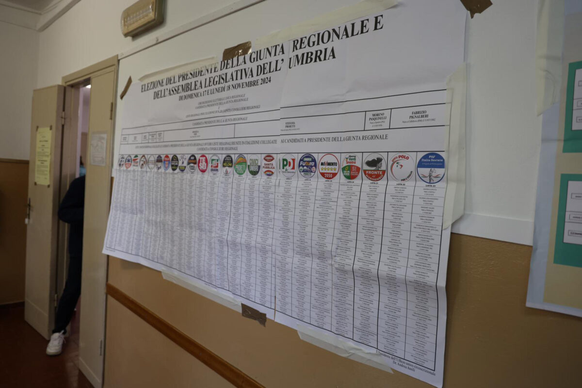 Secondo giorno di voto per le elezioni regionali in Umbria